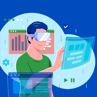 استخدام الذكاء الاصطناعي مع الواقع الافتراضي VR