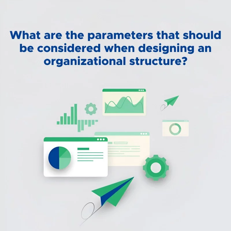 What are the parameters that should be considered when designing an organizational structure