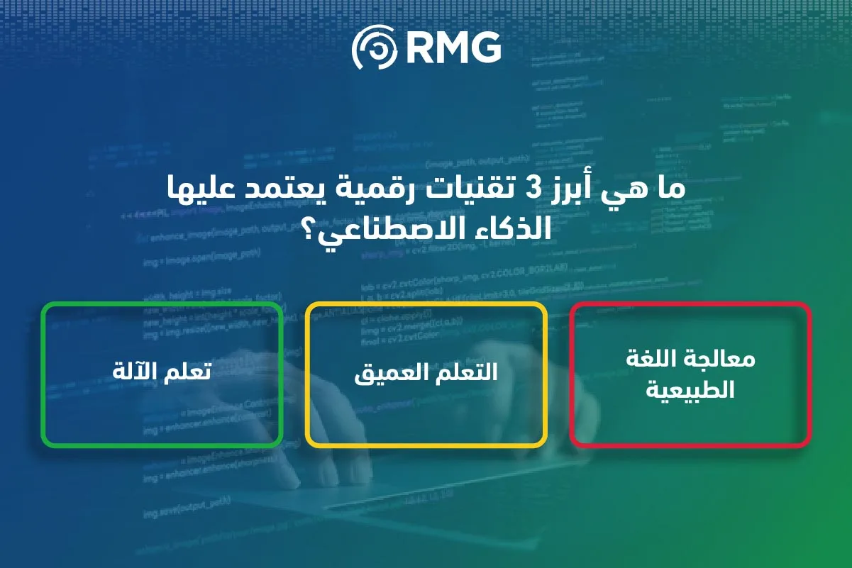 ابرز ثلاث تقينات للذكاء الاصطناعي
