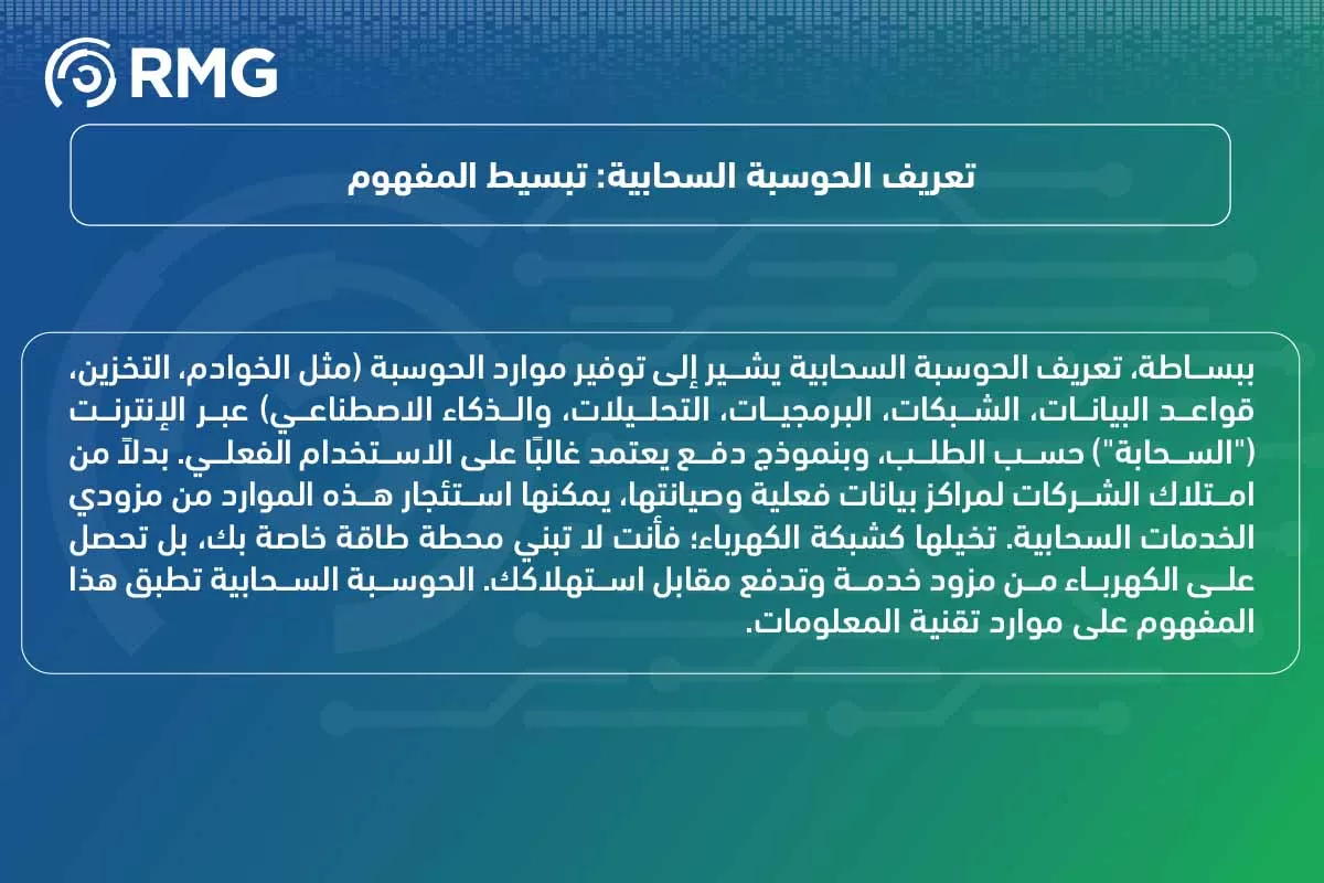 ما هي الحوسبة السحابية؟