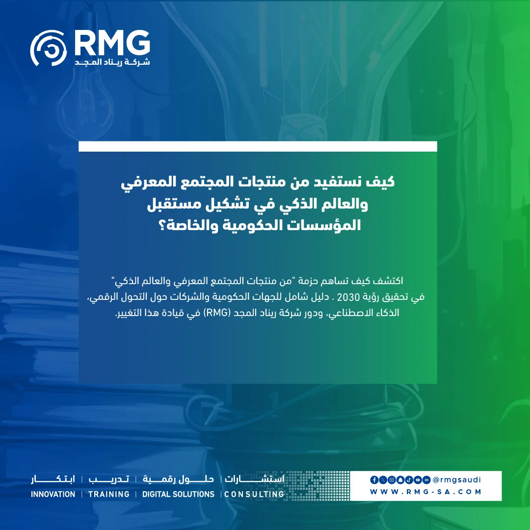 كيف نستفيد من منتجات المجتمع المعرفي والعالم الذكي 1080x1080 Color